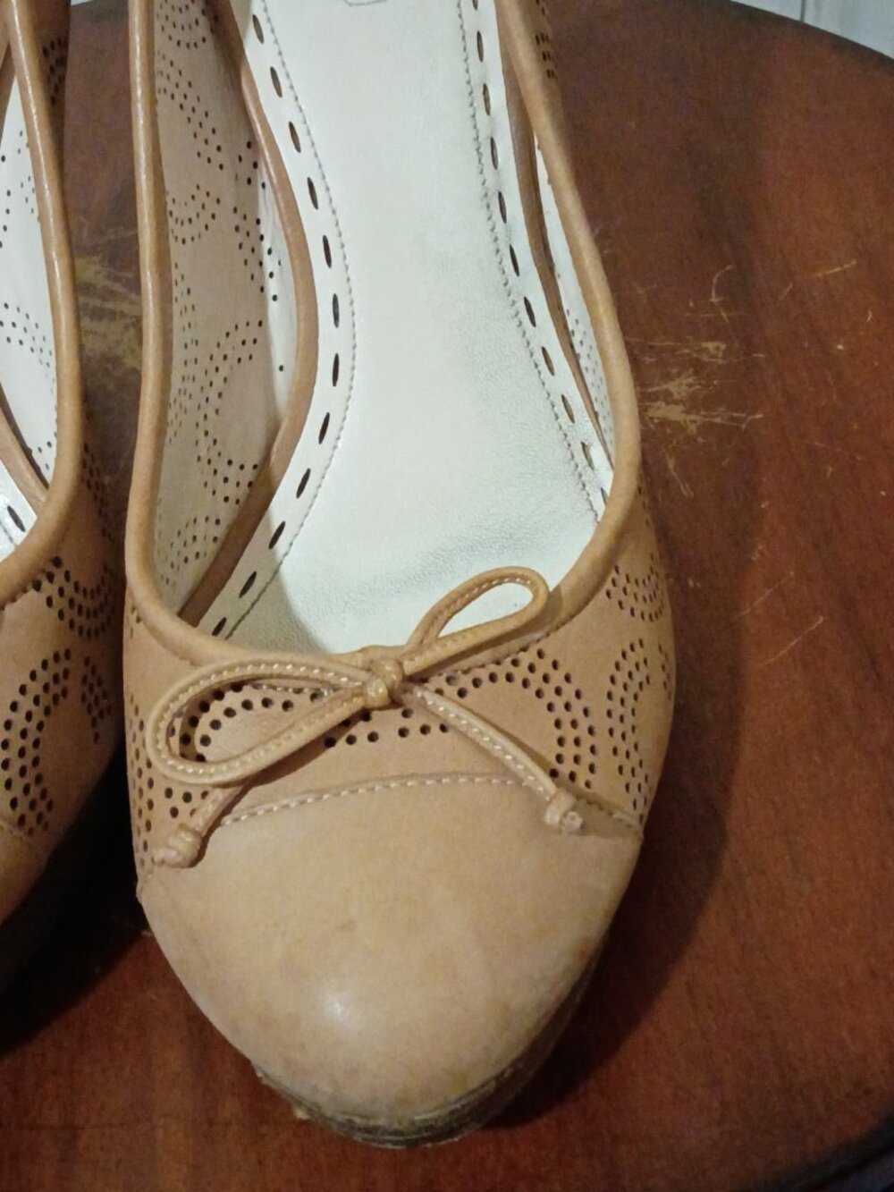 Women's Coach Bethanie Sand Platform Pump - Size 8.5B Brown - Picture 7 of 13